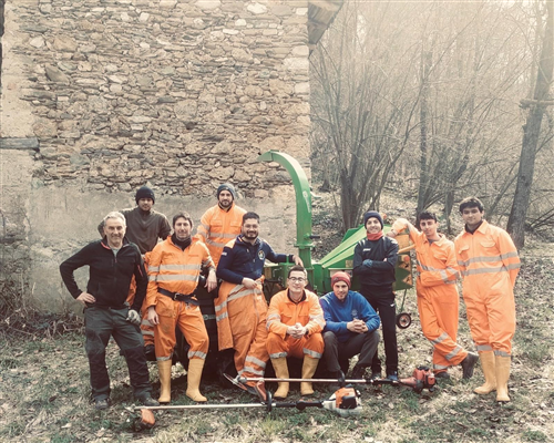 Aib al lavoro per ripulire il Rio Freddo ed il torrente Grana