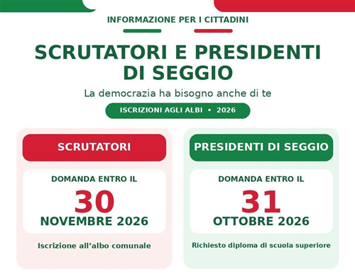 Aperte le iscrizioni